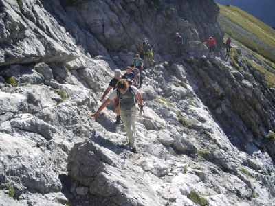 005-Die Watzmaenner beim Aufstieg zum Saulakopf